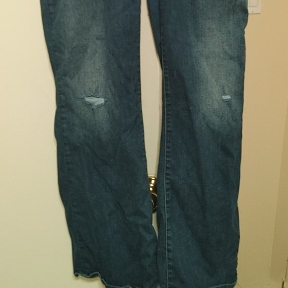 Dark Wash Flare Jeans - Picture 2 of 4